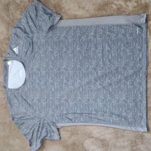 Adidas tech fit gray and black climate short sleeve t-shirt extra large